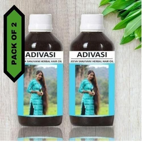 Adivasi Jeeva Sanjivani Herbal Hair Oil 100ML - Buy 1 Get 1 Free (4.9/5 ⭐⭐⭐⭐⭐ 90,022 Reviews)